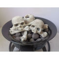 ABLE Firepit Ceramic Skulls Gas Log Media